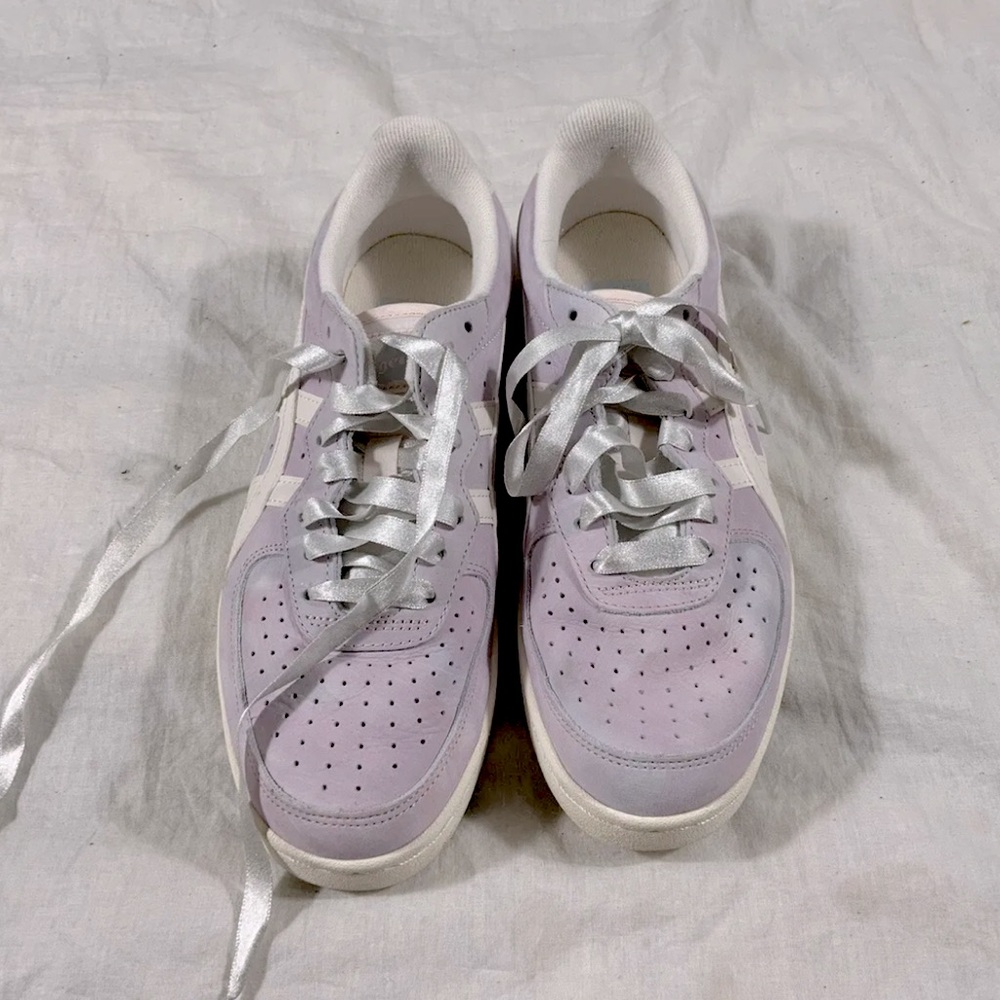 Asics Onitsuka Tiger GSM Sky Purple Sneakers 1182A072-404 WOMENS 9.5 Ribbon Lace
